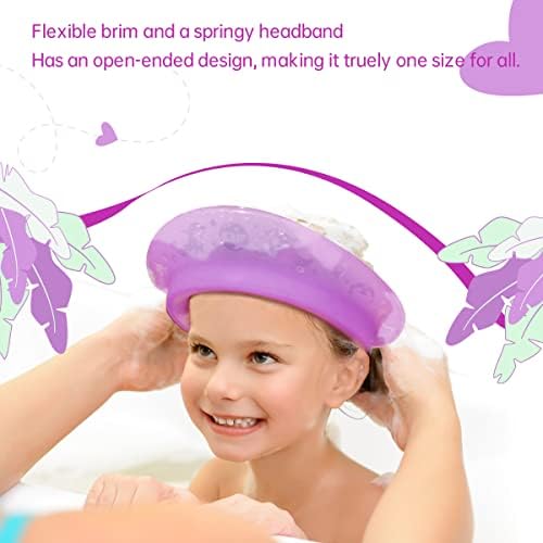 Kair Bath Visor for Babies, Silicone Air Cushioned Shower Cap for kids, Shower Water Guard for 1-9 Years Children bath and Toddler Bath (Head Circumference Greater Than 15 Inches) - Image 3