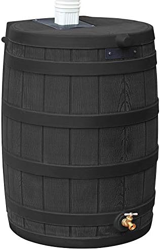 Good Ideas Rain Wizard Water Collection Barrel, 50 Gallon, Black, 2 Pack - Image 4