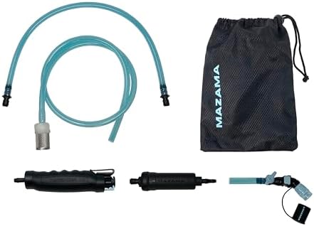 Personal Portable Water Filter System Outdoor Emergency Survival Gear Water Solutions Tactical Gear for Hiking Camping Travel Hunting Fishing Backpacking Also Connects to Hydration Bladders by Mazama