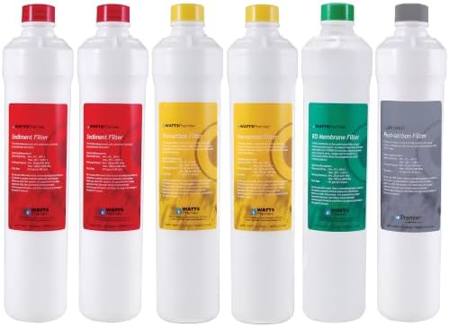 Watts Premier RO Pure Plus Annual VOC Filter Kit 6-Pack Necessary Filters by WattsPremier