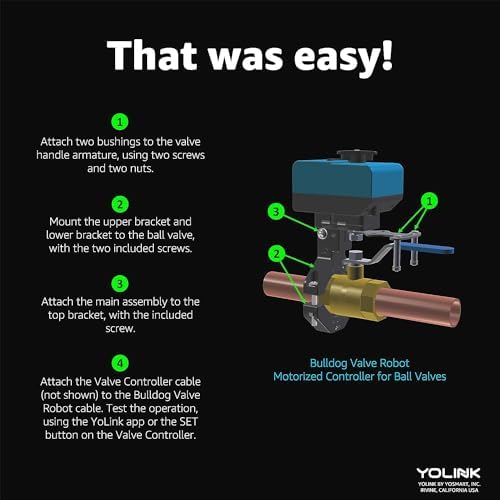 YoLink Water Shutoff Kit: Valve Controller + Bulldog Operator - Image 4