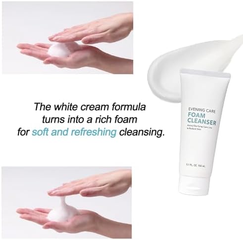 Gentle Daily Face Wash for Deep Cleansing and Refreshing Skin For a.t.o.m.y Evening Care Foam Cleanser (150ml x 2 packs) - Image 2