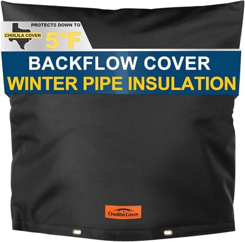 24"x24" Insulated Backflow Cover, Black, 7-Layer by CholilaCover