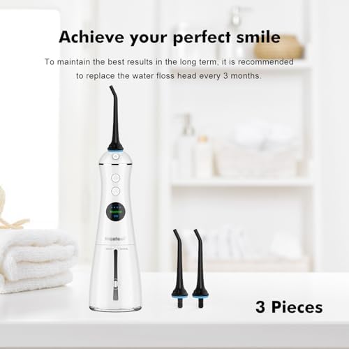 Cordro Replacement Tips for Oralfree,Nicwell,Nicefeel,COSLUS,Mospro,Zerhunt,McNaval Water Flosser, Replacement Heads Oral Irrigator Jet Tip Nozzel,Blcak（3 Pack） - Image 6