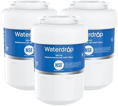 Waterdrop WD-F13 Replacement for GE® MWF® Refrigerator Water Filter, 3 Pack by Waterdrop