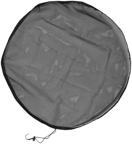 Mesh Drawstring Rain Drum Cover Leaf Filter Screen for Water Collection Buckets, Tank Protector, Practical Polyester Cloth Outdoor Garden Net Screen (Dia 95cm) - Image 7