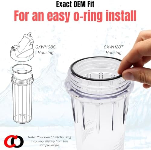Captain O-Ring – Replacement UCRING / WS03X10038 O-Rings for GE GXWH20F GXWH20T GXWH04F GXRM10RBL GX1S01R Water Filter Housings (3 Sets, 6 O-Rings) - Image 5