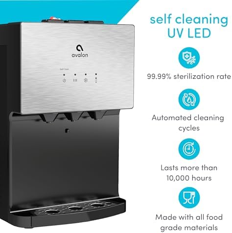 Avalon A12 Countertop Bottleless Water Dispenser, 3 Temperatures, Self Cleaning, Stainless Steel - Image 6