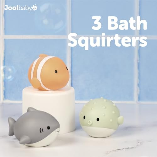 Jool Baby 15-Piece Bathtub Toys Gift Set with Bath Toy Storage Organizer - Image 4