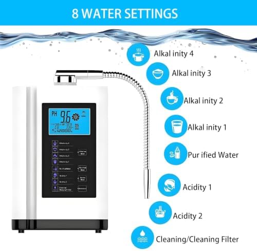 Water Ionizer & Purifier with 7 Settings, 600mV ORP, Auto-Cleaning - Image 4