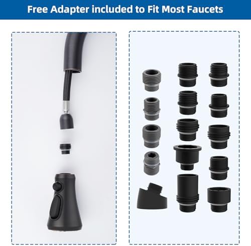 Hibbent NSF/ANSI/CAN 61 & 372 Certified Pull Down Kitchen Faucet Head - Image 4