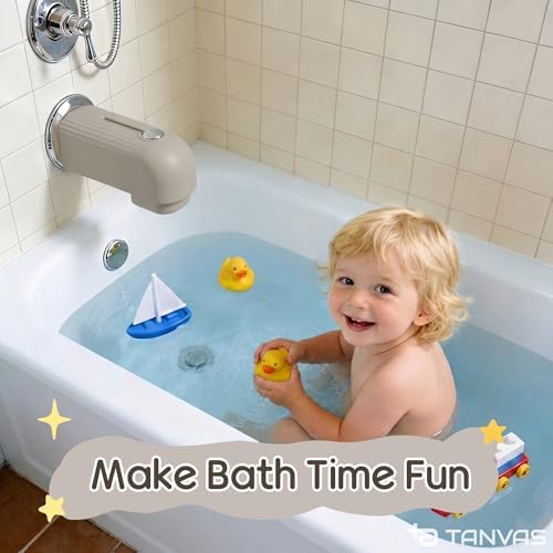 Roslim Silicone Baby Bathtub Spout Cover, Upgraded Faucet Protector for Kids, Bath Spout Guard for Baby Safety, Soft Tub Faucet Cover, Water Spout Cover for Child Safety, Universal Fit, Taupe - Image 6
