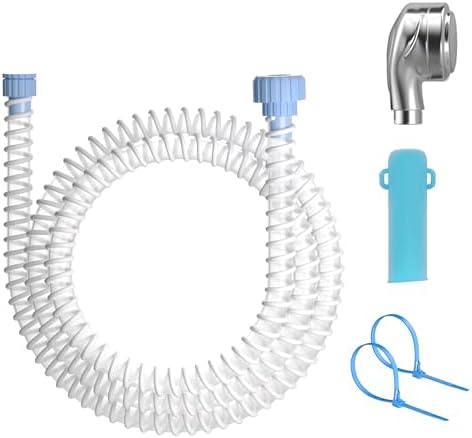 Slip-On Dog Shower Attachment for Bathtub Faucet, Ear-Tab Zip-Tie Connector, Handheld Sprayer Head, 5 ft Hose, Fits Spouts up to 3 in - Image 7
