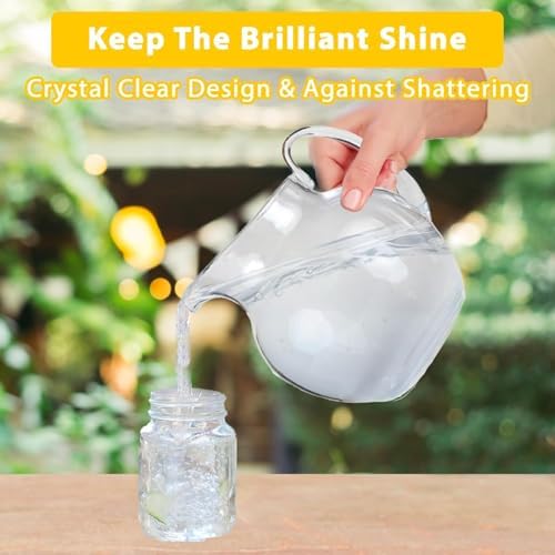 Lily's Home Shatterproof Plastic Pitcher, the Large Capacity Makes it Excellent for Parties (2 Pack - 100 oz) - Image 3