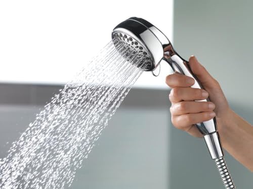 Delta Faucet 7-Spray Touch-Clean Hand Held Shower Head with Hose, Chrome 75700 - Image 2