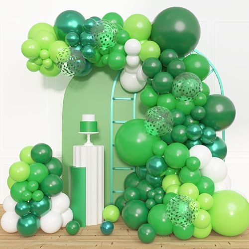 Amandir 153pcs Green Balloon Garland Arch Kit Different Sizes by Amandir