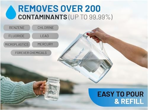 Epic Pure Water Filter Pitchers for Drinking Water, 10 Cup 150 Gallon Filter, Tritan BPA Free, Removes Fluoride, Chlorine, Lead, PFAS, PFOA - Image 2