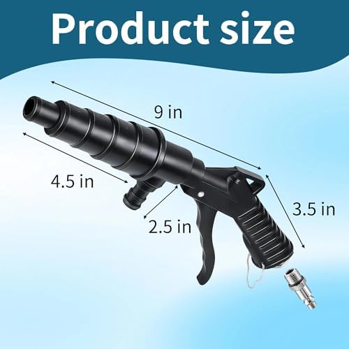 Coolant Flush Gun & Heater Core Flush Kit – Lever Action Air for 19-40mm Hoses, Automotive Cooling System Cleaning Tool - Image 3