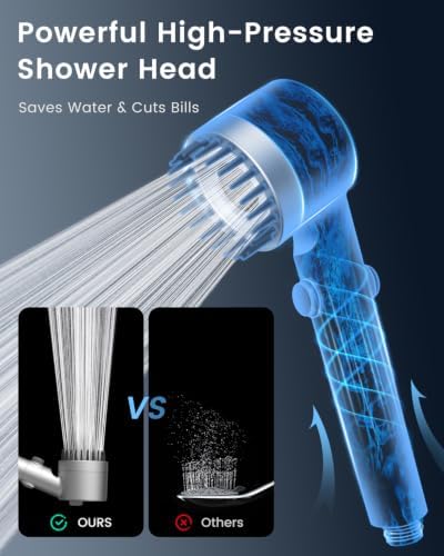 Filtered Shower Head with Handheld 4PCS Filters ShowerHead - Image 4