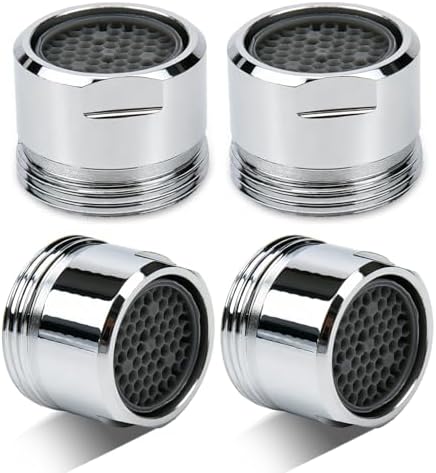 4Pcs Faucet Aerator Replacement, 11/16" 18mm Honeycomb Anti-Splash High Flow Water Saving Sink Aerators M18 Male Thread, Universal Bathroom Kitchen Faucet Parts by YTkavq