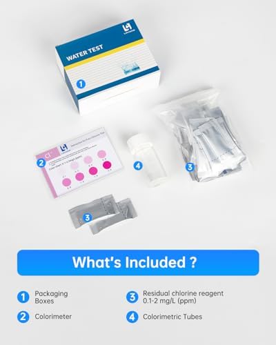 LOHAND Free Chlorine Test Kit, 50 Tests,0.1-2 ppm Measurement Range - Image 6
