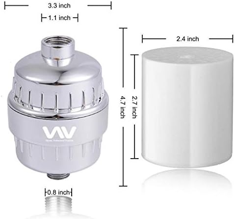 32 Stage Shower Filter with Vitamin C for Hard Water - Water Softener Shower Head Filter with Replaceable Multi-Stage Filter Cartridge to Remove Chlorine, Heavy Metal - Image 6