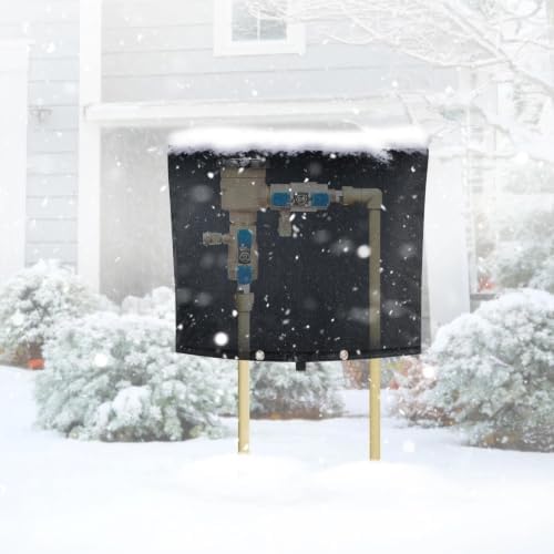 Backflow Preventer Cover, Pipe Freeze Insulation, 30" Wx24 H, Black - Image 7