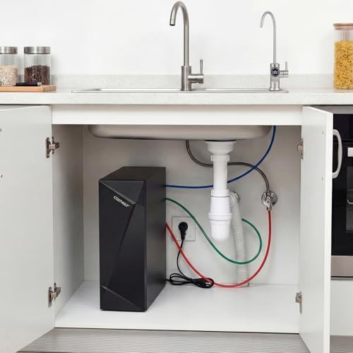 COSTWAY Alkaline PH+ RO Water Filter, 800 GPD Tankless Under-Sink RO System - Image 2