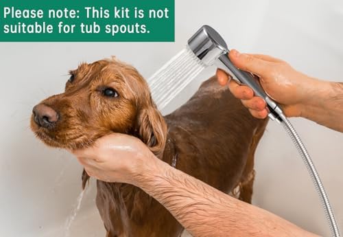 3 Mode Dog Shower Attachment with Long Hose & Outdoor Adapter - Image 2