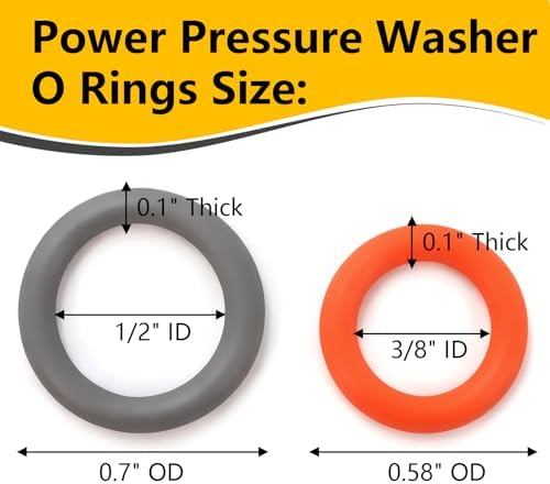 84 Pcs Pressure Washer O-Rings and Garden Hose Washers Rubber Kit - Image 2