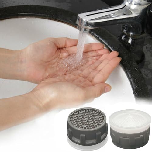 Faucet Aerator, 1.5 GPM Restrictor Plug-in Faucet Aerator Bathroom or Kitchen Replacement (20 pieces in white) - Image 6