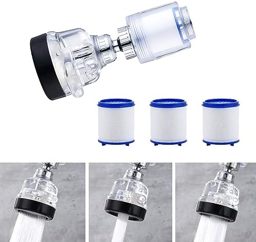 LiXiongBao Water Purification Unit - Chlorine Reduction, 360 Rotating Design, Adjustable Three Modes Materials, Convenient Replacement Packages by LiXiongBao