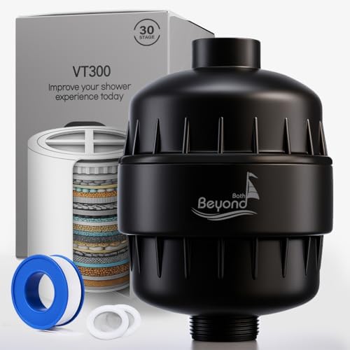 Shower Water Filter Shower Filter for Hard Water- Black by HighQualityYouCanTrust