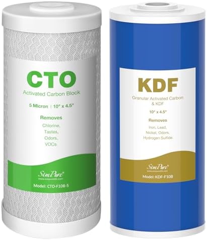 SimPure 2-Stage 10" x 4.5" Whole House Water Filter Replacement by SimPure_Water