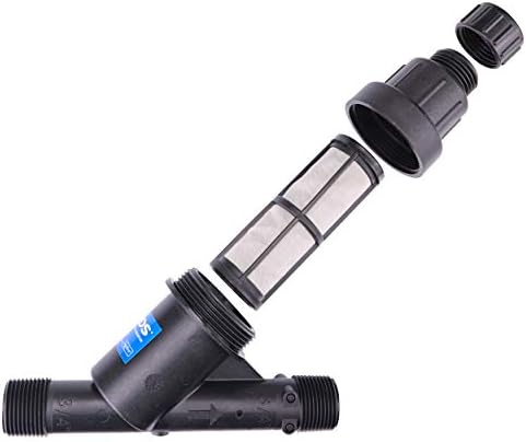 NDS PRYF 30 Pressure-regulating Y Filter, 3/4 in. MPT X 3/4 in. MPT, 0.2-5 GPM Flow Range, 30 PSI, 200 Mesh, Black - Image 2
