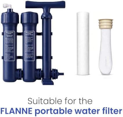 Flanne Replacement Water Filter Combo | 5μm PP Cotton & 0.01 Micron UF Membrane Filter, BPA & BPS Free, 3000L - Image 2