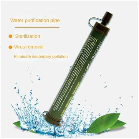 YPMart Personal Water Filter Straw Portable Filtration Remove Sediment E. Coli for Hiking, Camping, Travel, and Emergency Preparedness(Navy Blue) - Image 6