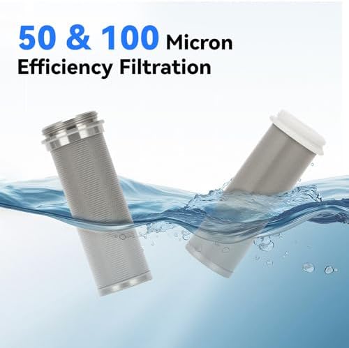 Spin Down Sediment Filter with Pressure Reducer and Pressure Gauge, 50/100 Micron Precision, 3/4"NPT - Image 4