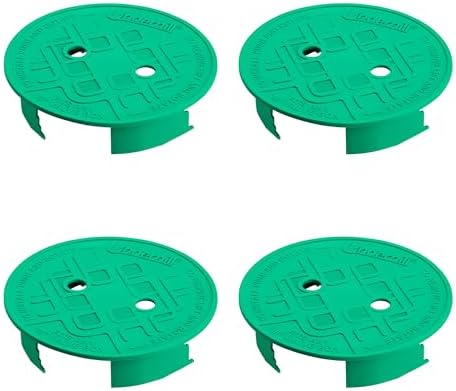 Underhill Sprinkler Valve Round Box Lid, VersaLid 10 Inch Universal Cover for Automatic Irrigation System, Green, VL-10-4, 4 Pack by Underhill