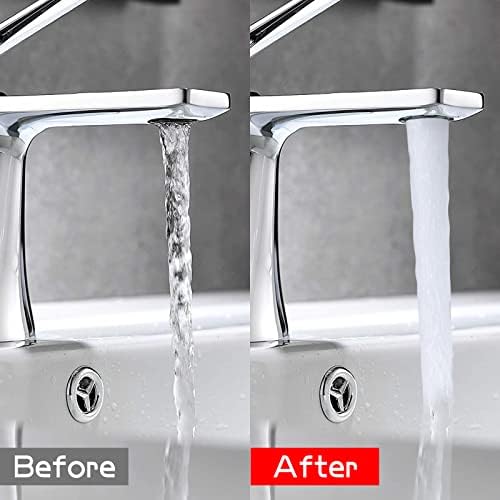 Faucet Aerator M16.5/0.65in Suitable for Internal Thread Faucets, 6PCS Faucet Aerators Replacement for Sink Faucet Flow Restrictor, Kitchen Bathroom Aerators with Removal Wrench Tool - Image 7