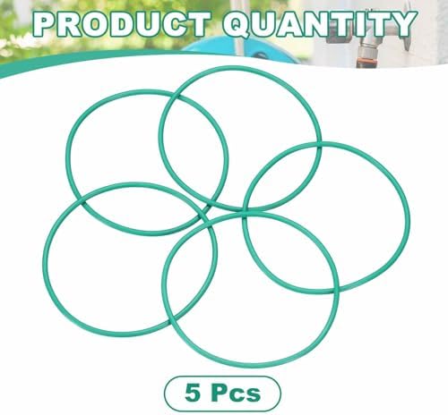 HARFINGTON 5 Pcs Fluorine Rubber O-Rings 70mm OD 65.2mm ID 2.4mm Width Round Sealing O Ring Seal Gasket for Industrial Engines Plumbing Faucet Hose Automotive - Image 3