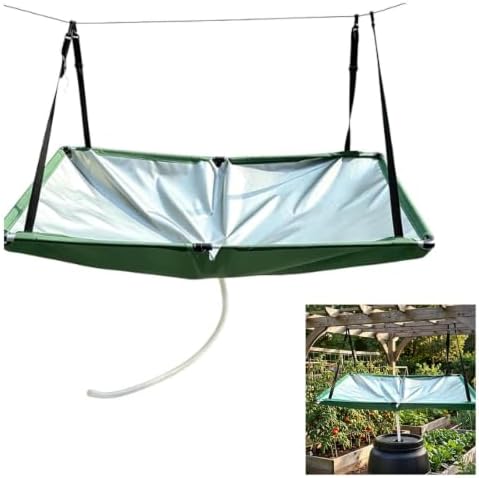 Rain Water Collection System Kit Portable and Easy to Store Rain Catchers for Outside for Lawn Backyard Garden Balcony Camp,5pc by Unknown
