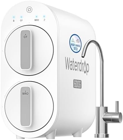 Waterdrop G2P600 Under-Sink RO System, 600 GPD Tankless Water Filtration by Waterdrop