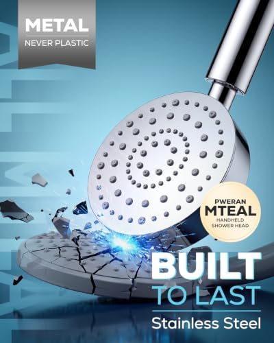 Metal 6-Spray Shower Head with Handheld High Pressure - Image 2