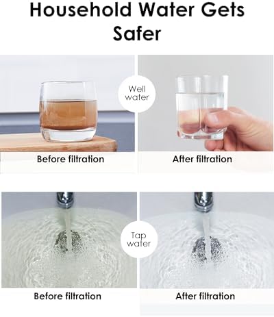 Waterdrop WD-WHF21-FG 2-Stage Whole House Filter System with WD-RPFK Spin Down Sediment Filter, Bundle - Image 6