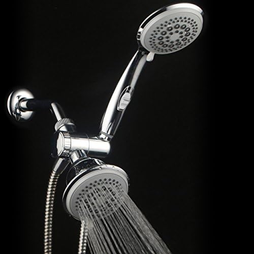 Hotel Spa PowerSpa Top American Brand High Pressure 3-way Luxury Overhead/Handheld Shower Head Combo with 63 Flow Settings, Water Saving Hand Pause Switch and Stainless Steel Hose - Image 6