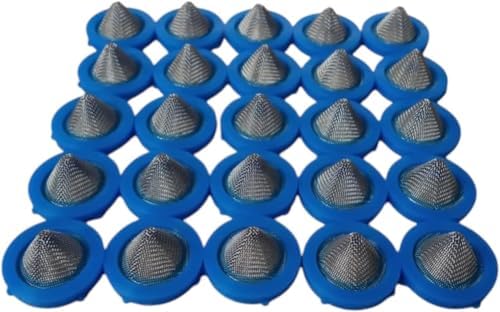 LA095 Washing Machine Hose Washer with Screen (25-Pack, Blue) by Unknown