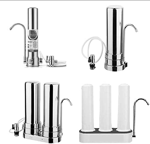 EZRODI Chrome Faucet Diverter Valve Adapter Female M22x 1 Thread with Aerator Kitchen Faucet Diverter Attachment Water Diverter(1/4" O.D RO Tubing Outlet, One-Way Faucet Diverter Valve Kit） - Image 7