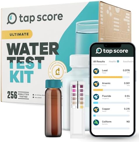 Ultimate Home Water Test Kit for Drinking Water | Tests for 250+ Parameters Like Lead, Bacteria, and VOCs | EPA Certified Well or Tap Water Test by TapScore