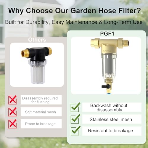 PGF1 Spin Down Garden Hose Sediment Filter, 3/4" GHT Connector - Image 6
